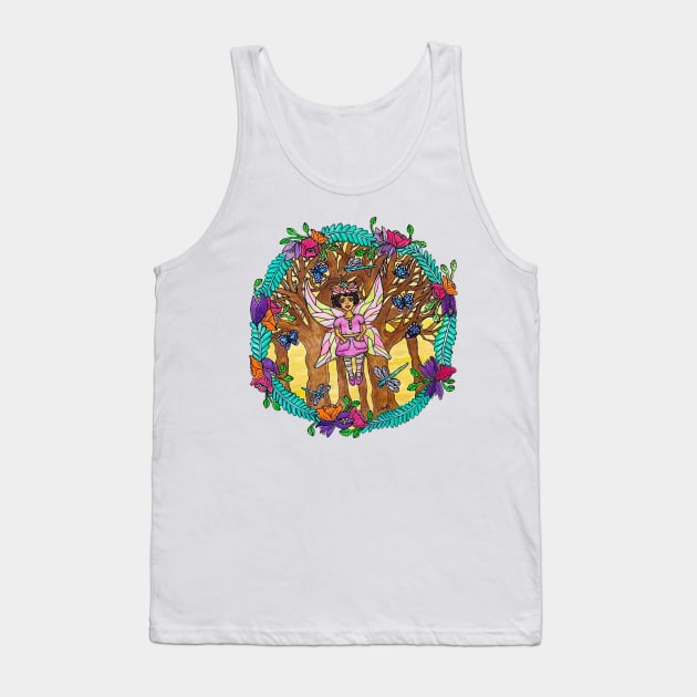 Forest Fairy Tank Top by LuvbuzzArt